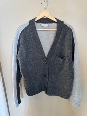 Everlane Super Soft Wool Color Block Cardigan